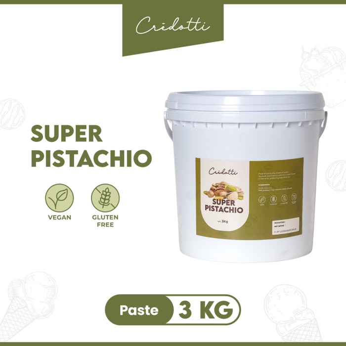 

Crema Prodotti - Pistachio Pure Paste / Pasta Perisa Gelato Ice Cream Bakery Flavor Tanpa Campuran