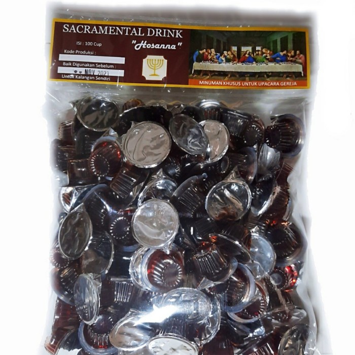 

Anggur Perjamuan Kudus isi 100pcs Hosanna
