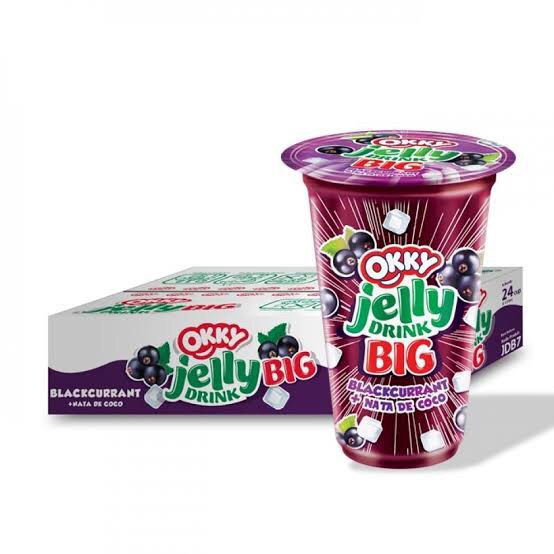 

Okky Jelly Drink Big rasa Blackcurrant (1 karton isi 24 cup)