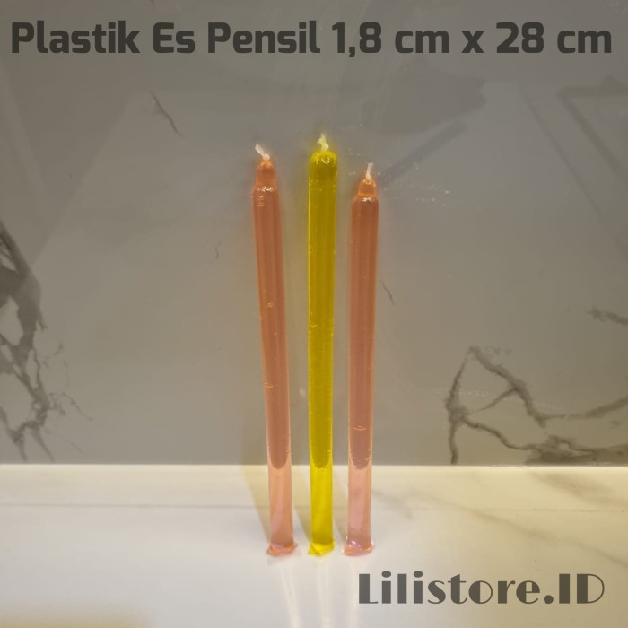 

Plastik es pensil 1,8 cm x 28 cm ( 1 kg )