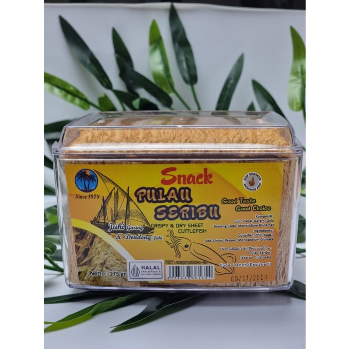 

SNACK JUHI PULAU SERIBU toples segi 175gr
