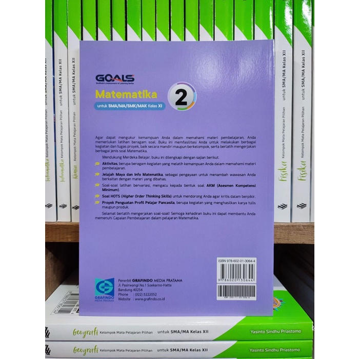 

SALE !!! BUKU SOAL GOALS MATEMATIKA KELAS XI/2 SMA KURIKULUM MERDEKA GRAFINDO READYY