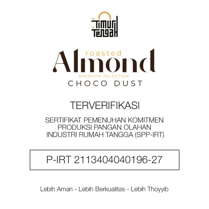 

SALE !!! KACANG ALMOND CHOCO DUST ORIGINAL PREMIUM 250GR READYY