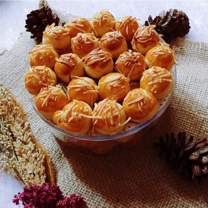 

SALE !!! KUE NASTAR LUMER TOPING KEJU TOPLES 250GR READYY