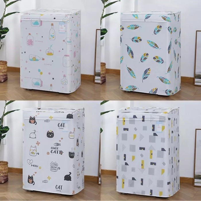 JTTOP" COVER MESIN CUCI 10 KG / KAIN PENUTUP TUTUPAN ATAS MESIN CUCI 10 KG