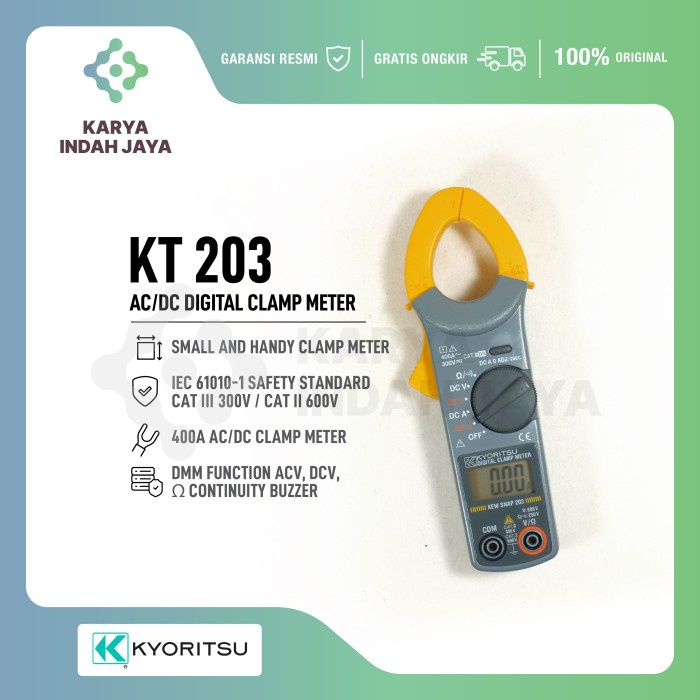Digital Tang Ampere Kyoritsu 203 Ac/Dc