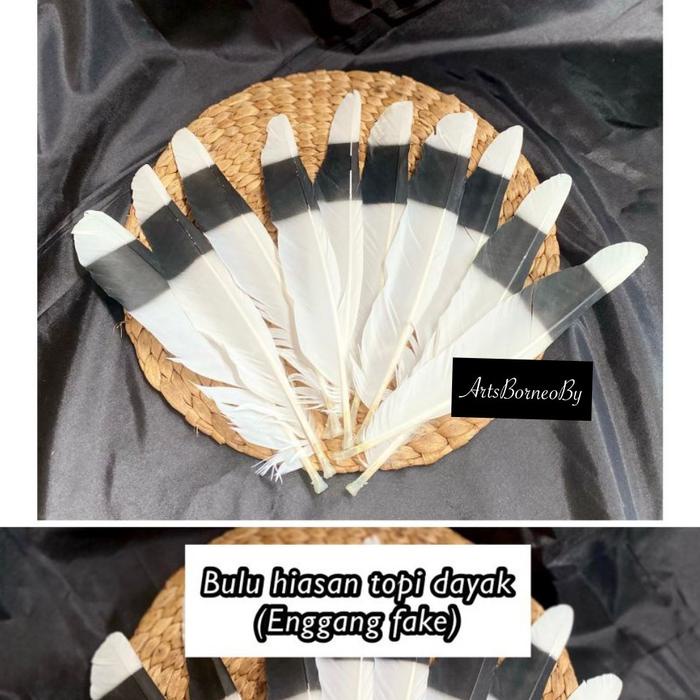 BIG SALE ORNAMEN BULU AKSESORIS DAYAK, baju adat dayak, aksesoris dayak, hiasan topi dayak , khas