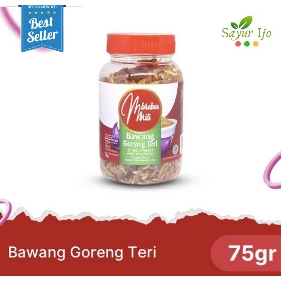 

SALE !!! BAWANG GORENG TERI MBREBES MILI 75 GRAM FRESH FRIED ONIONS ANCHOVY READYY