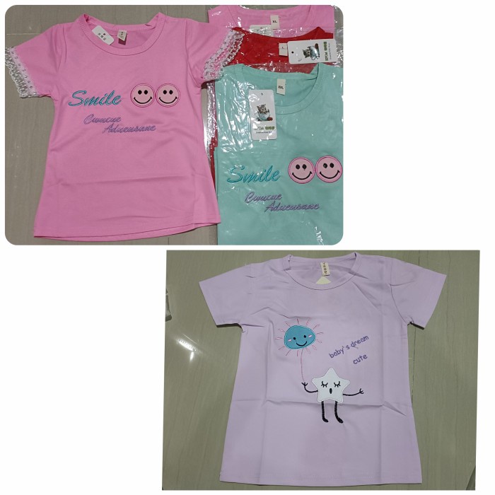 ATASAN KAOS ANAK PEREMPUAN/BAJU IMPORT ANAK CEWEK 5-8TH ST