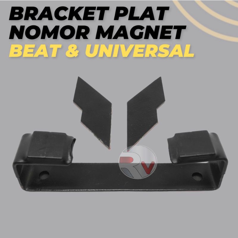 Bracket Dudukan Plat Nomor Magnet Motor Honda BEAT Universal