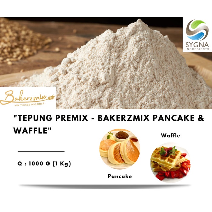 

SALE !!! TEPUNG PREMIX - BAKERZMIX PANCAKE & WAFFLE 1 KG READYY
