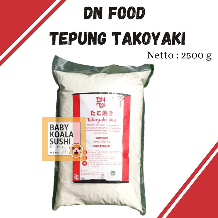 

SALE !!! DN FOOD TEPUNG TAKOYAKI PREMIX INSTAN 2500 G HALAL READYY