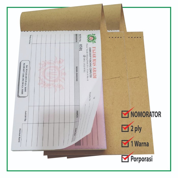 

Nota /bon custom + Nomorator + porporasi TERLARIS/TERMURAH/TERPOPULER