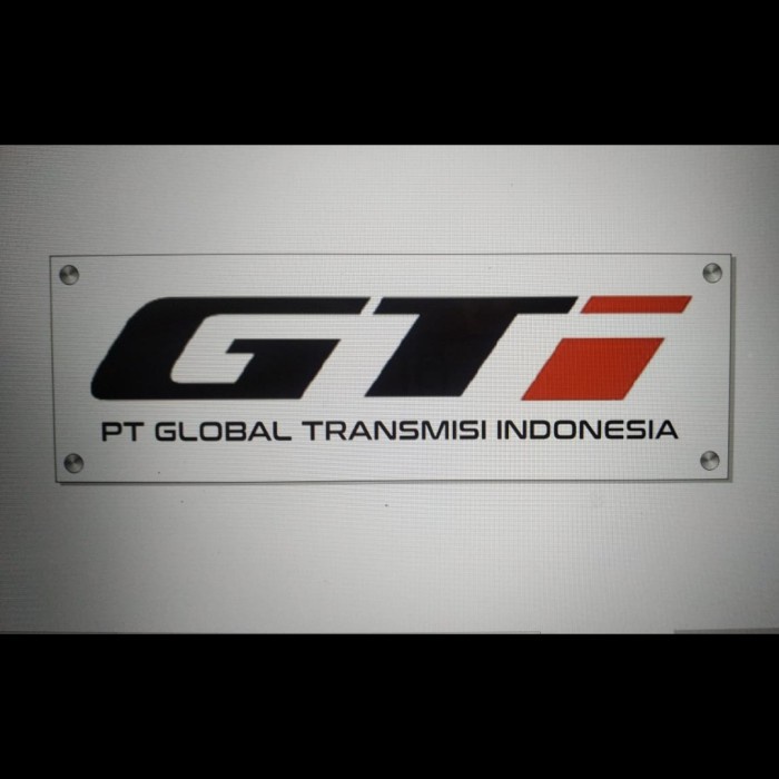

Papan Nama Acrylic Timbul @order PT. GTi