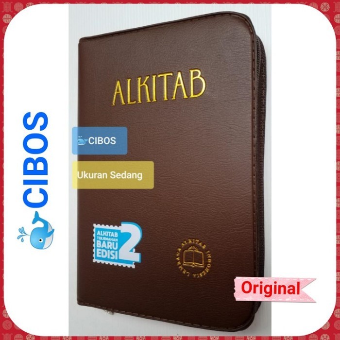 

Alkitab Kristen Ukuran Sedang Terjemahan Baru Edisi 2 Sampul Resleting