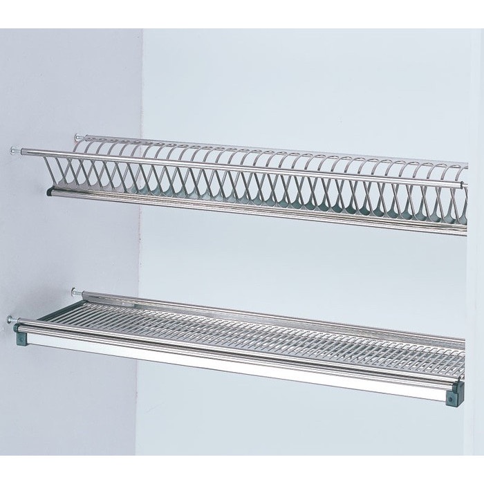 80 cm Rak Piring Gelas Gantung Stainless Baleno Kabinet Dapur Kiten