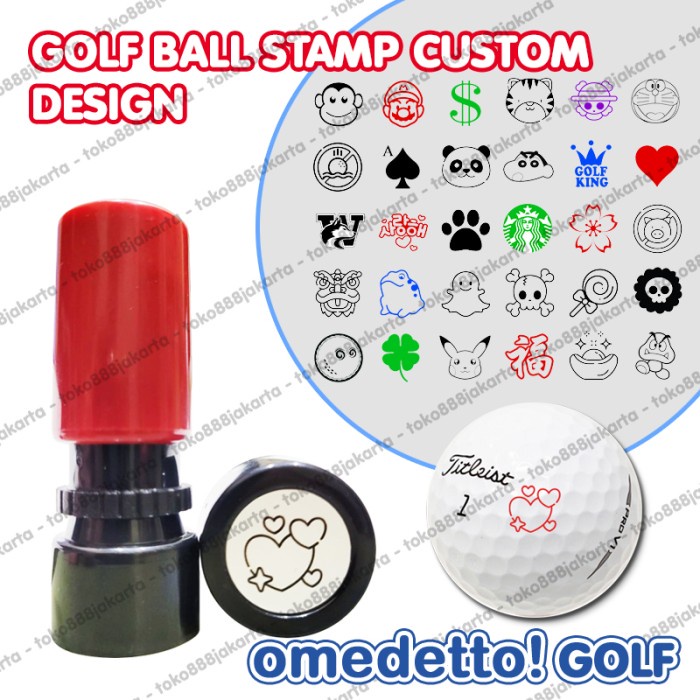 

GOLF BALL STAMP CUSTOM DESIGN STEMPEL BOLA HIGH QUALITY OMEDETTO