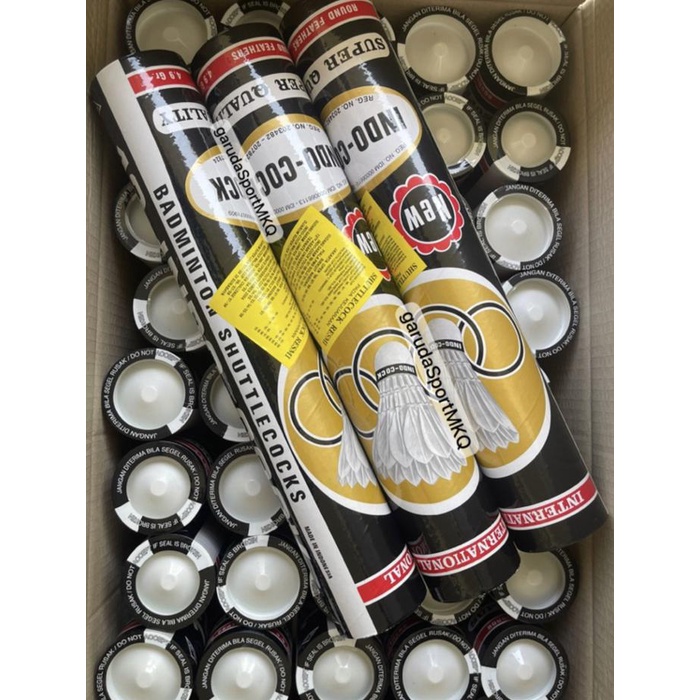 Shuttlecock Badminton Indocock Hitam / Bola Bulutangkis Indocock Hitam TERLARIS/TERMURAH/TERPOPULER