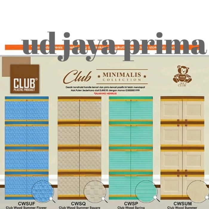 lemari plastik club besar susun 4