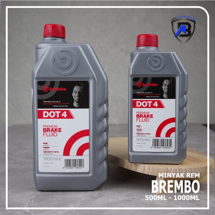 BRAKE FLUID DOT 4 BREMBO 1000ML - MINYAK REM MOBIL MOTOR - OLI REM