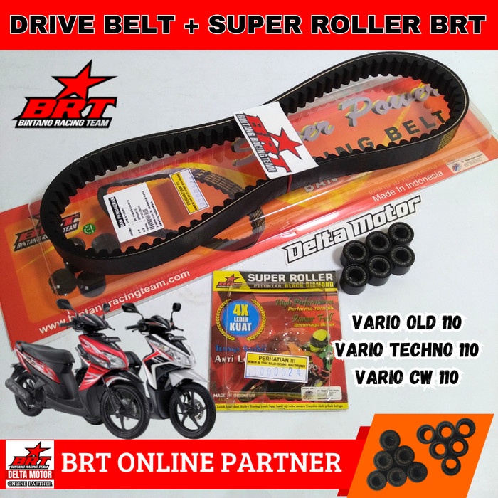 Van Belt V Belt Racing Set Roller BRT Vario 110 Vario Techno 110 Karbu