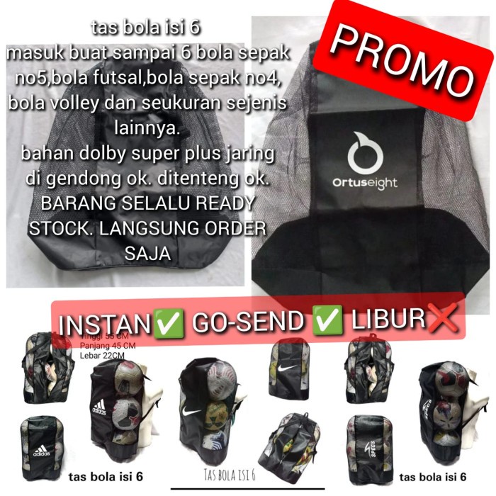 JTTOP" TAS BOLA ISI 6