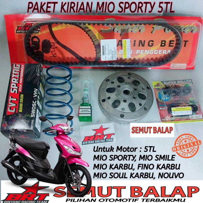 Paket Cvt Mio Sporty Original Brt Racing Paket Cvt Mio Soul Karbu Brt