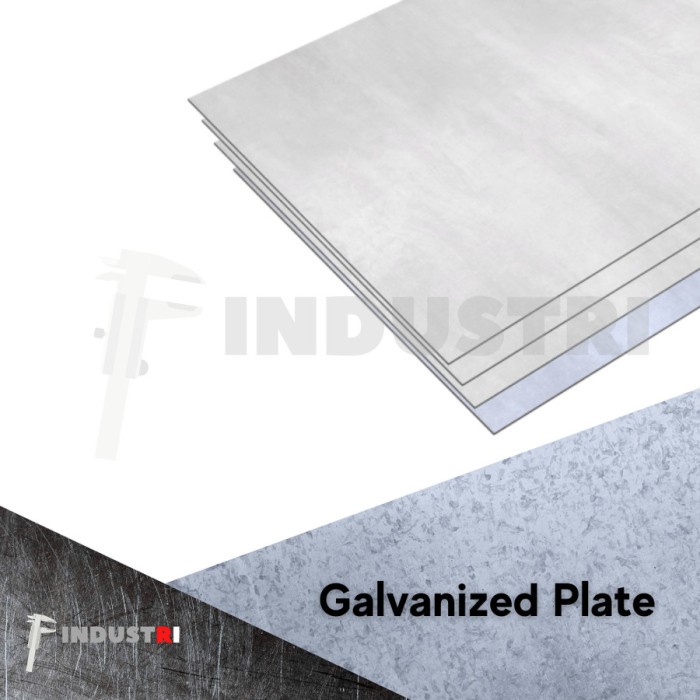 Plat Galvanis 1 x 170 x 170mm 3pcs