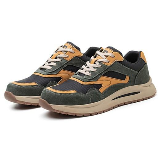 Sepatu Safety Import Pria Anti Paku Ujung Besi Sporty Safety Shoes