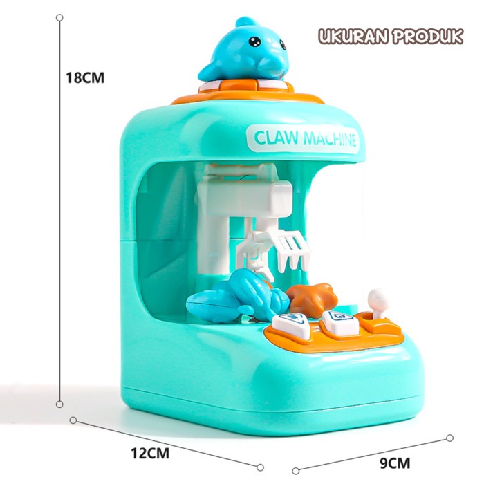 Tatajoy Mesin Capit Boneka Mini/ Mainan Interaktif Mesin Capit Bola Permen Mini /Mesin Cakar Mini/