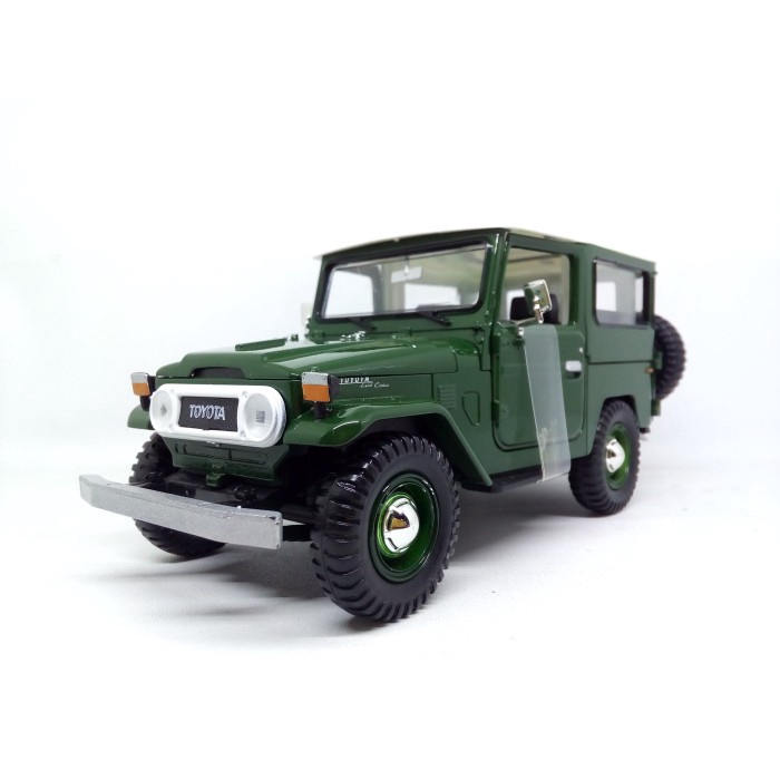 HOT SALE Diecast Miniatur Mobil Jeep Hardtop Toyota Land Cruiser Fj40 Hijau