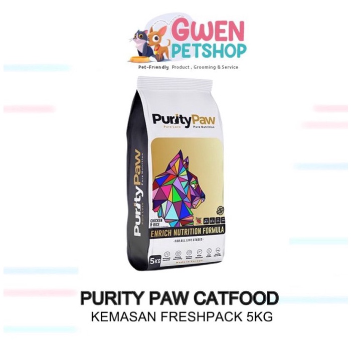 PURITY PAW Super Premium Cat Food 5KG /All Life Stages/Made In Europe