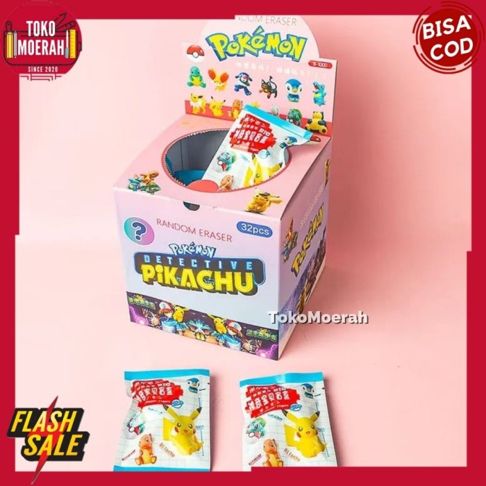 

Kualitas No1 Penghapus Pokemon 1 Box 32 Pcs Penghapus Misteri Lucky Box Pokemon Cod
