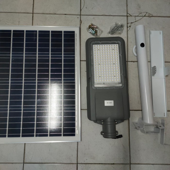 lampu jalan solar panel 1000 watt 1000w lampu PJU panel surya 1000w