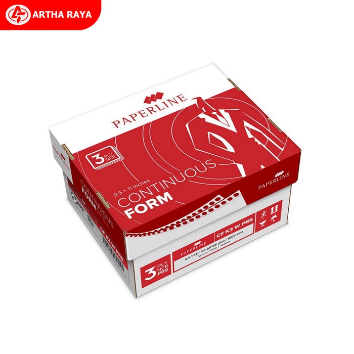 

Produk Terbaru Continuous Form Paperline 9.5 X 11.2 3 Ply Rangkap 3 Cf K3 W Prs Packing Aman