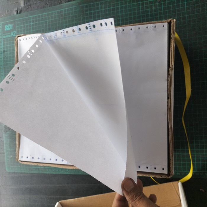 

Produk Viral Kertas Komputer Continuous From 2Ply Putih Putih 9.5 X 11 Paperline Packing Aman