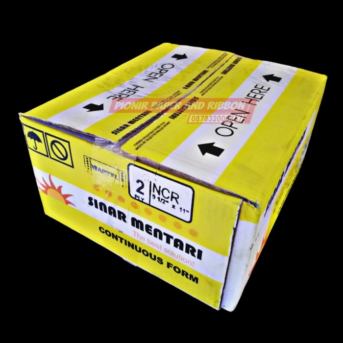 

Terbaru!! Continous Form Kecil Kertas Komputer 2 Ply Wartel Merk Sinar Mentari Packing Aman