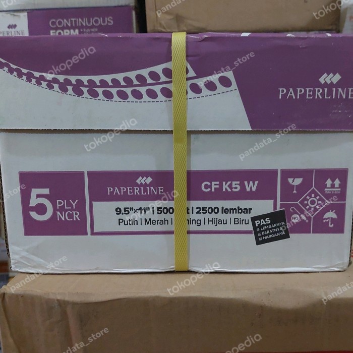 

Produk Terbaru Kertas Komputer Continuous Form 5Ply 9,5 X 11 Paperline/Sinar Dunia Cod
