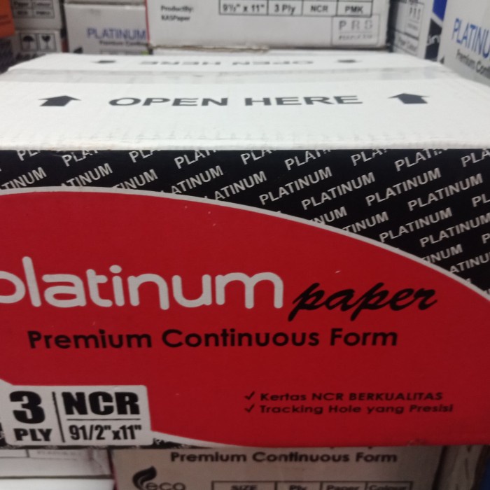 

Terbaru!! Countinuous Form 91/2*11 3Ply Bagi 2 Metk Platinum Print Packing Aman