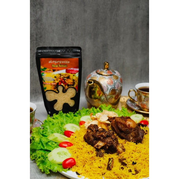 

Al Mumtazza Nasi Kebuli Beras Basmati Bumbu Instan Instant Praktis Lengkap 350gr Family Pack