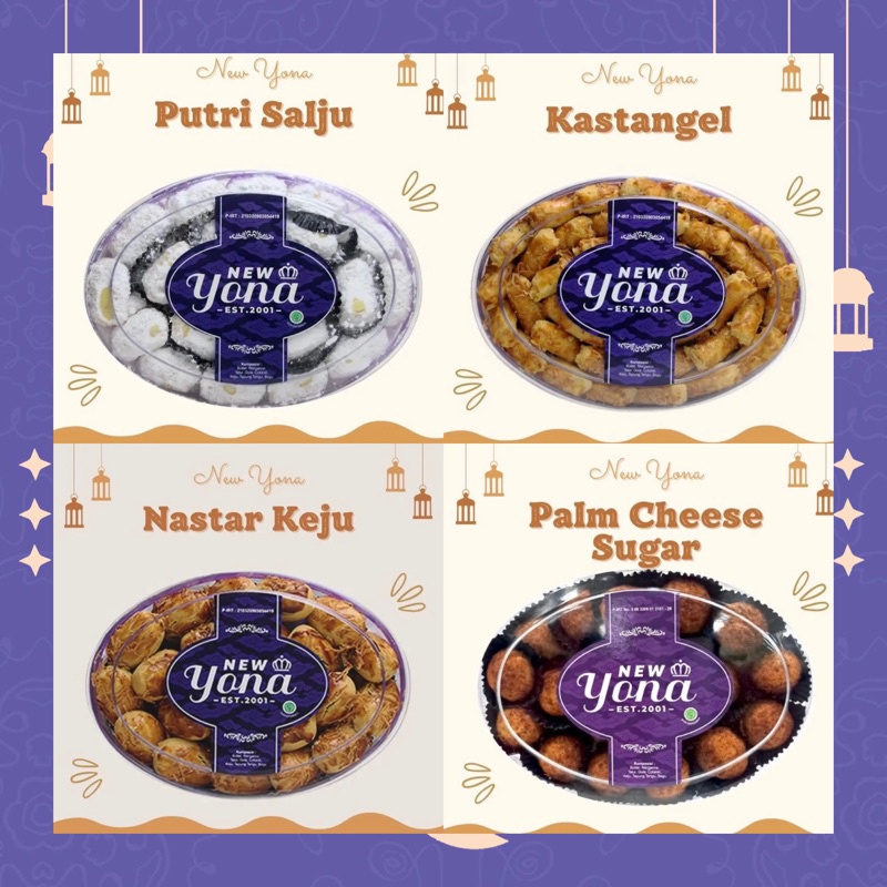 

(READY SIAP KIRIM) NEW YONA COOKIES SWEET SERIES EDISI IDUL FITRI KUE KERING LEBARAN BANDUNG 500gr