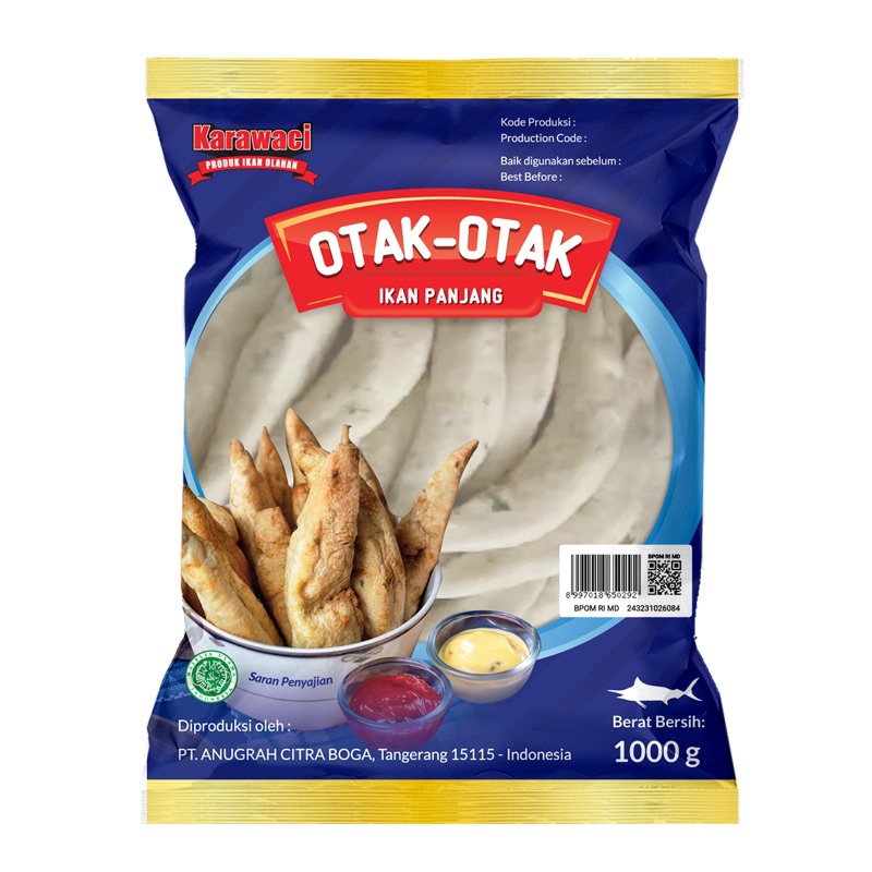 Karawaci Otak Otak Ikan Panjang 1kg (frozen)