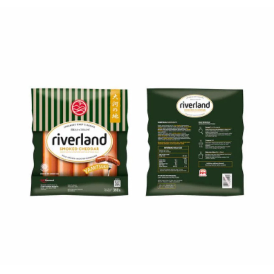 

Riverland Smoked Cheddar Sausage Sosis Ala Jepang Rasa Keju 360 gr Healthy Wagyu