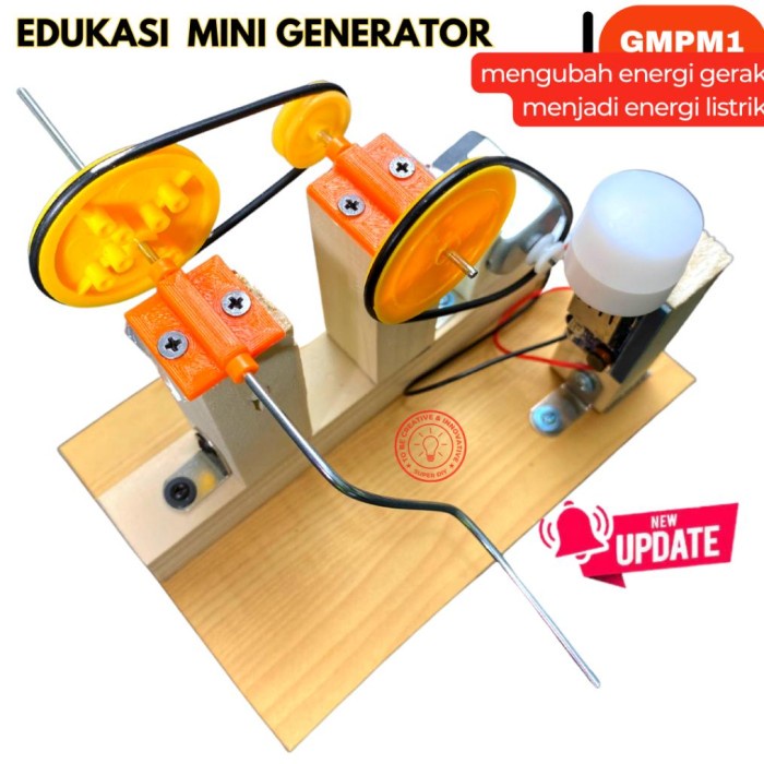

MINI GENERATOR / PERAGA FISIKA / EDUKASI LISTRIK /ALAT PERAGA MENGUBAH