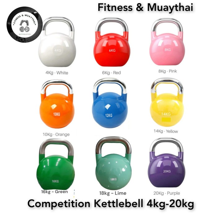 Competition Kettlebell,Alat Fitness Kettlebell,Kettlebell Training.