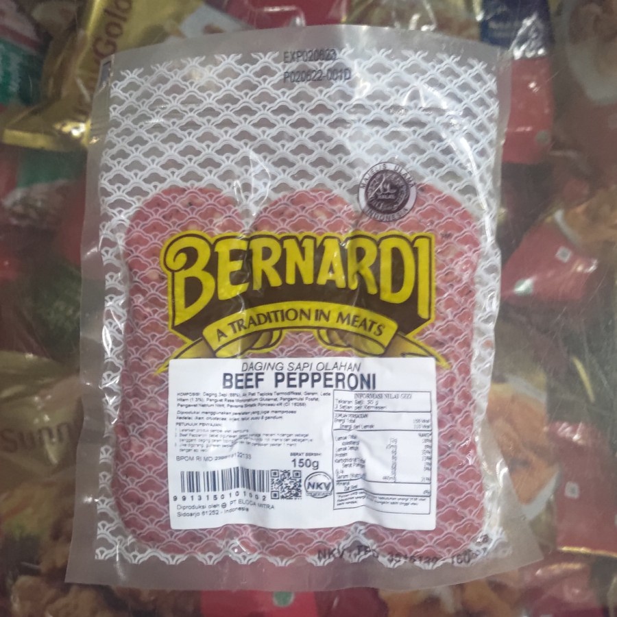 

Bernardi beef pepperoni 150 gr