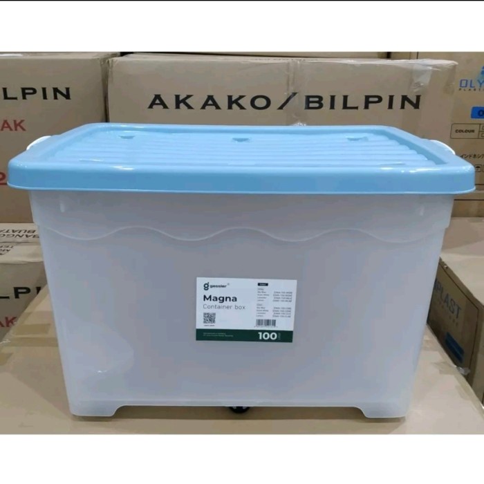 Gessler - Container Box Cb 100 Liter Transparan Bening 100 Lt