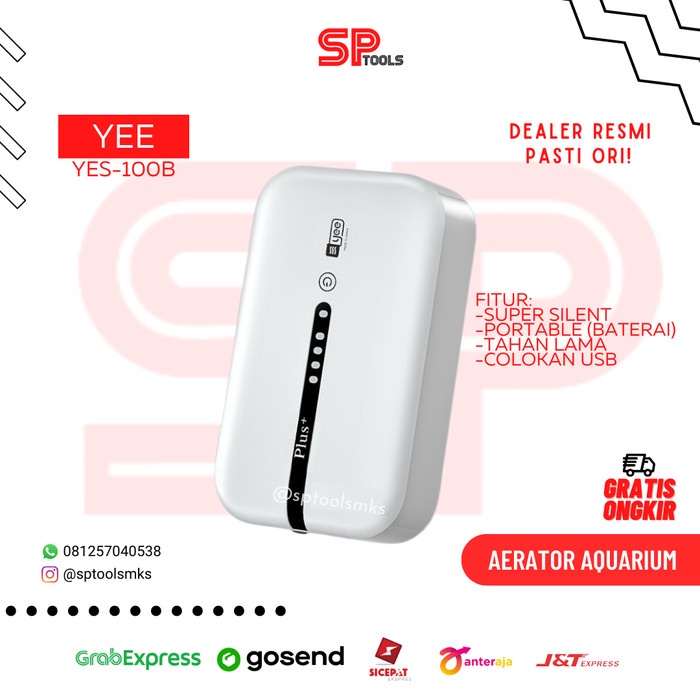 AERATOR PORTABLE BATERAI / LISTRIK POMPA UDARA AQUARIUM SUPER SILENT