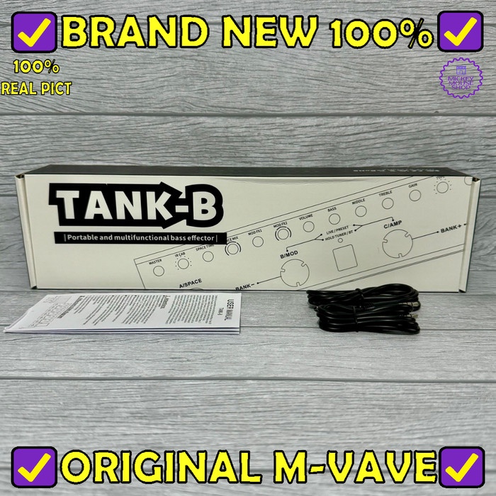 EFEK BASS M-VAVE TANK-B MULTI EFFECTS SOUNDCARD INTERFACE PEDAL