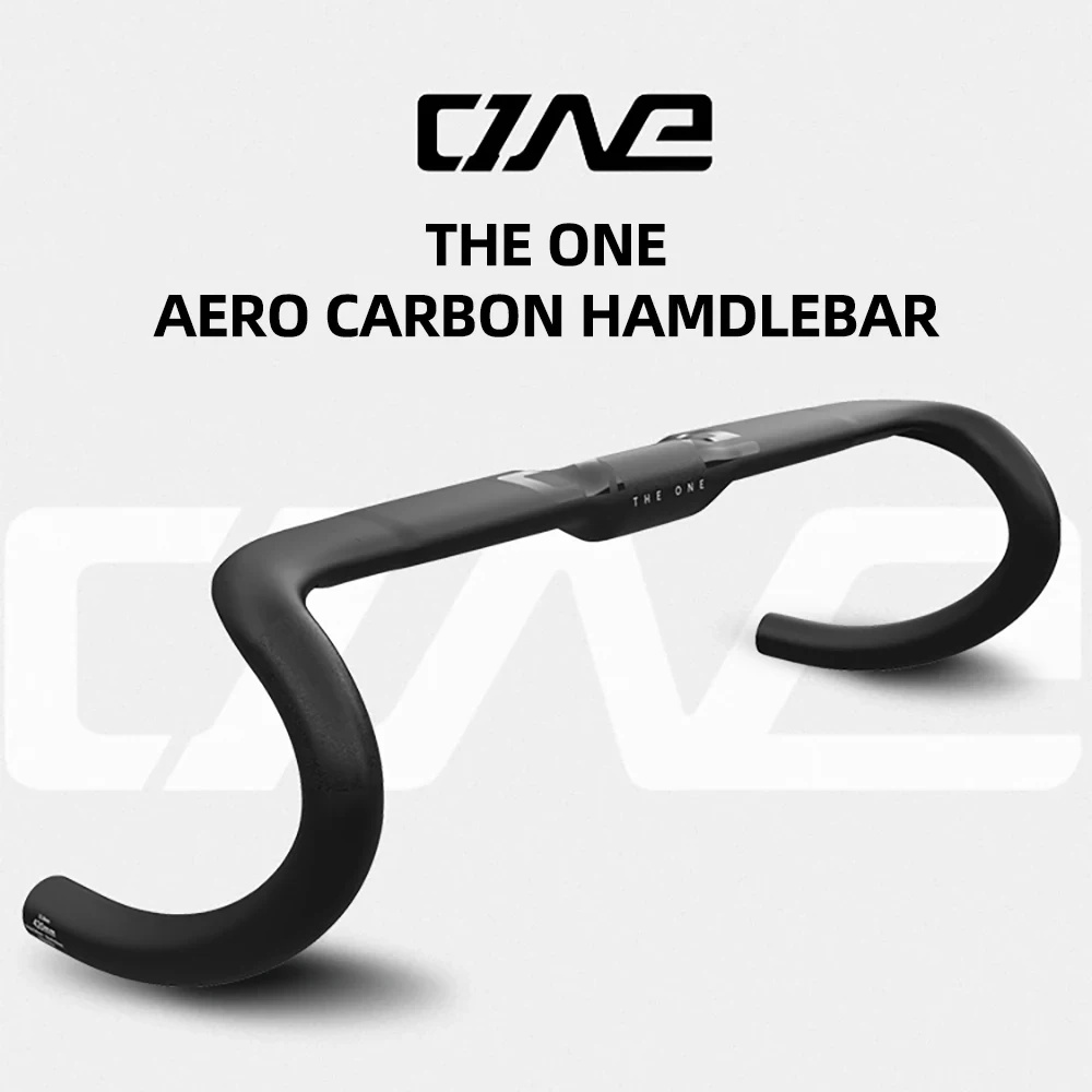 HTC THE ONE AERO T1000 Road Handlebar 360mm/380mm/400mm/420mm Black Matt Fully Internal Routing Road